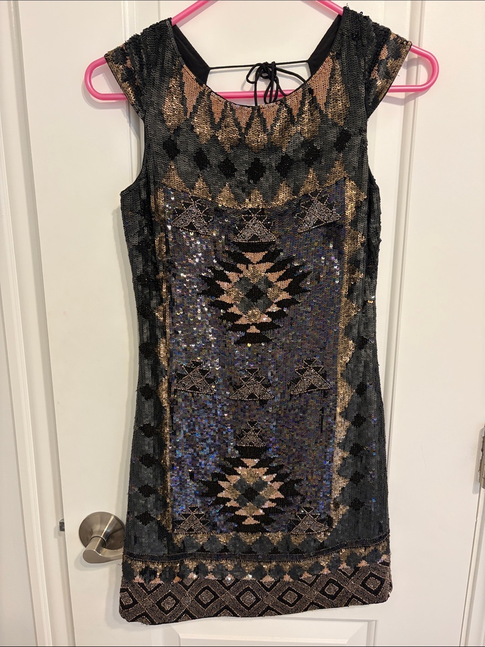 AllSaints embellished mini dress